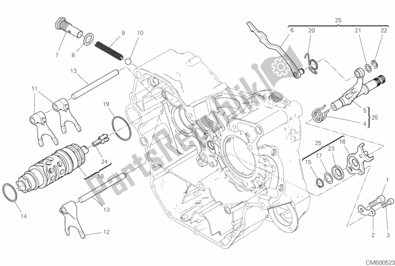 All parts for the Shift Cam - Fork of the Ducati Scrambler Cafe Racer 803 2020